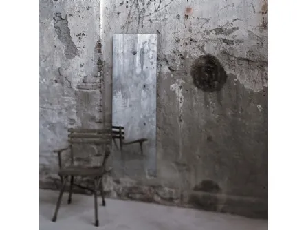 Specchio Fiction senza cornice con argentatura sfumata di Glas Italia