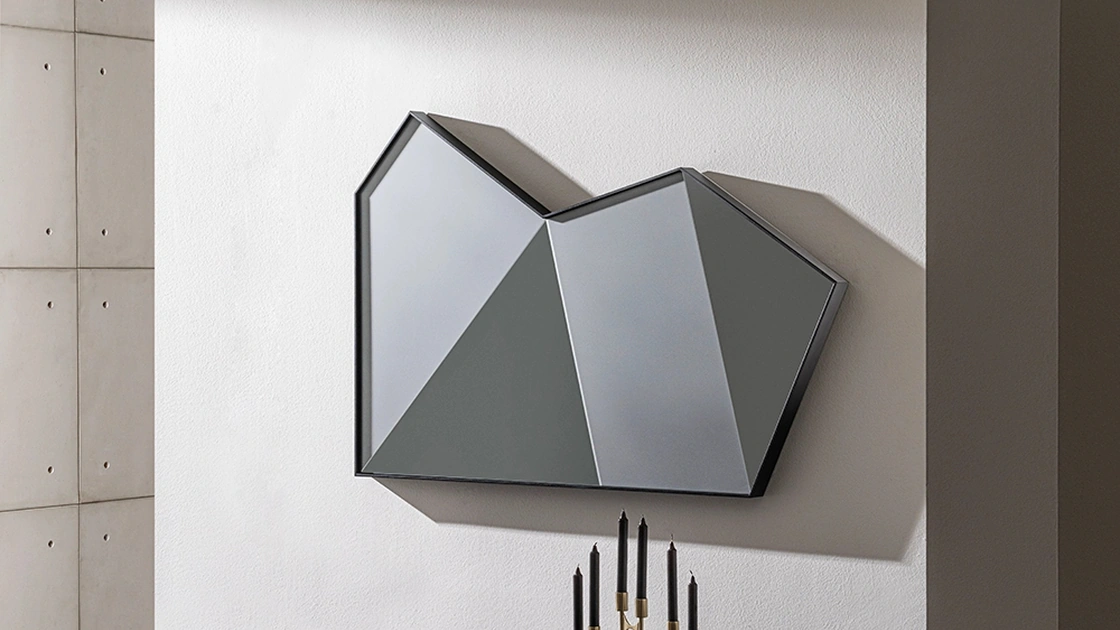 Specchiera Origani con cornice in metallo di Sovet