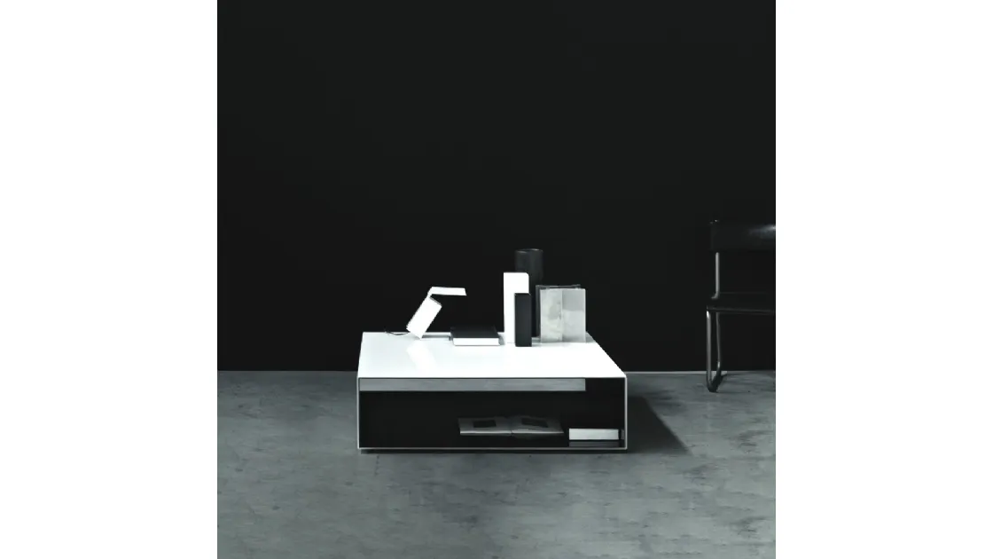 Tavolino SiO2 Tunnel di Glas Italia