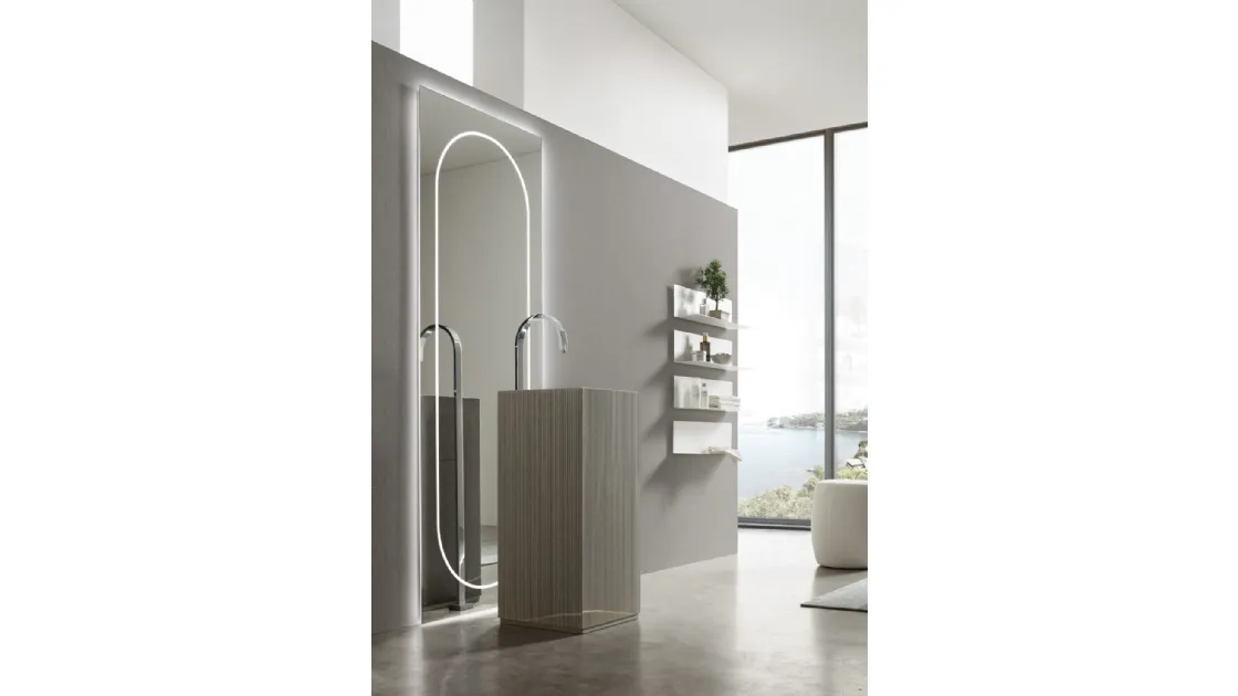 Lavabo monolite Dorick in pietra di Arcom