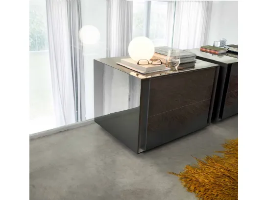 Comodino Luna in laccato lucido di LemaComodino Luna in laccato lucido di Lema