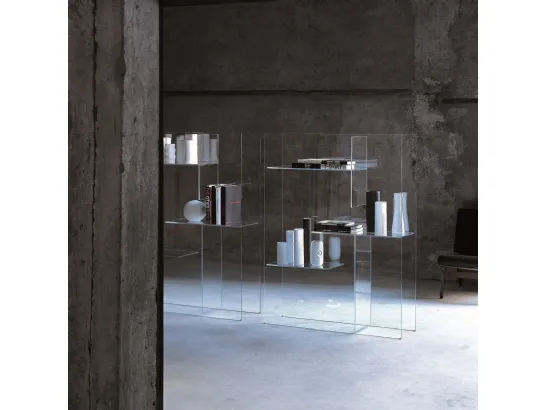 Libreria divisoria Transfix di Glas Italia