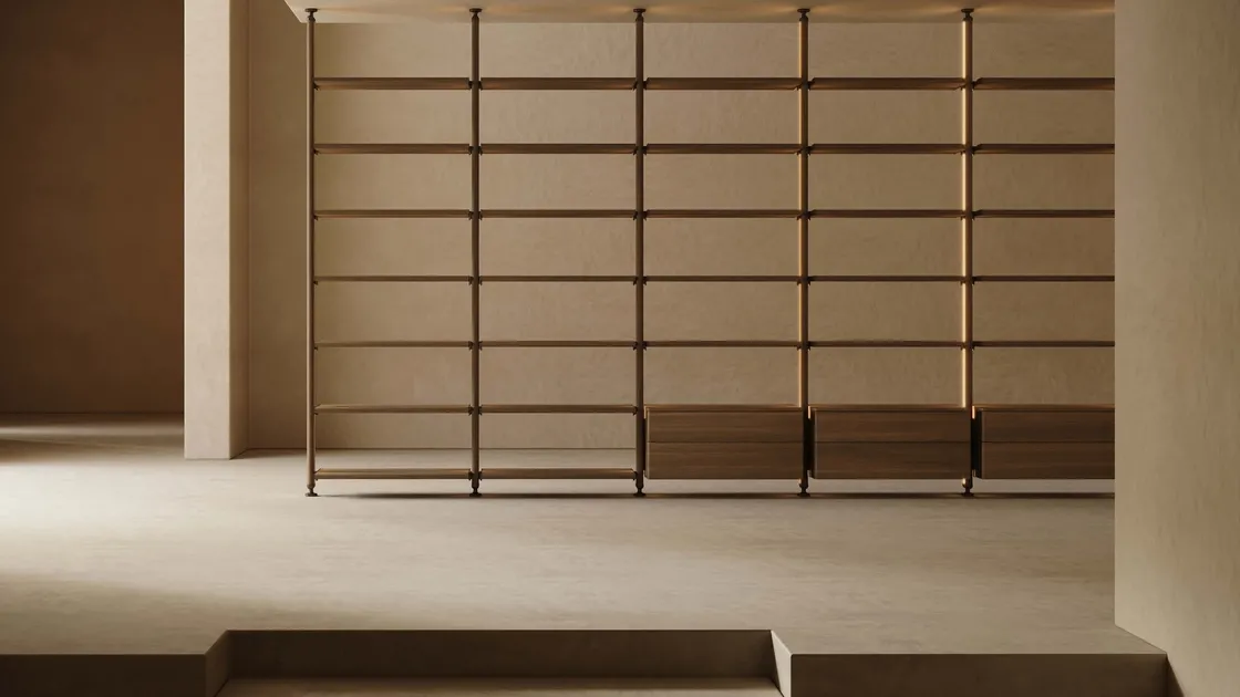 Libreria divisoria L25 di Lema