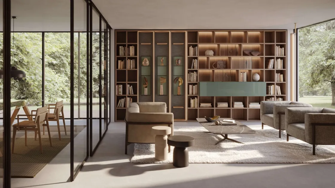 Libreria in legno Selecta di Lema