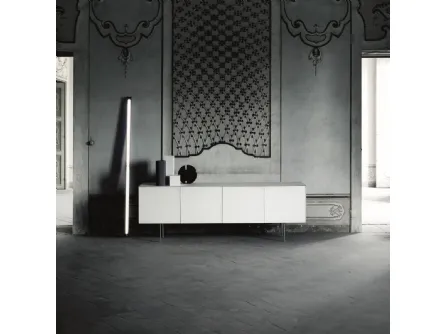 Madia Magic Box in cristallo laccato Bianco di Glas Italia