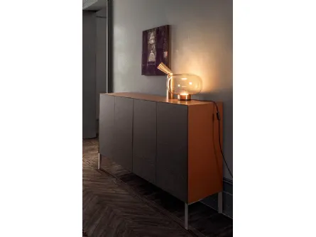 Madia Norma in finitura Borgogna di Pianca