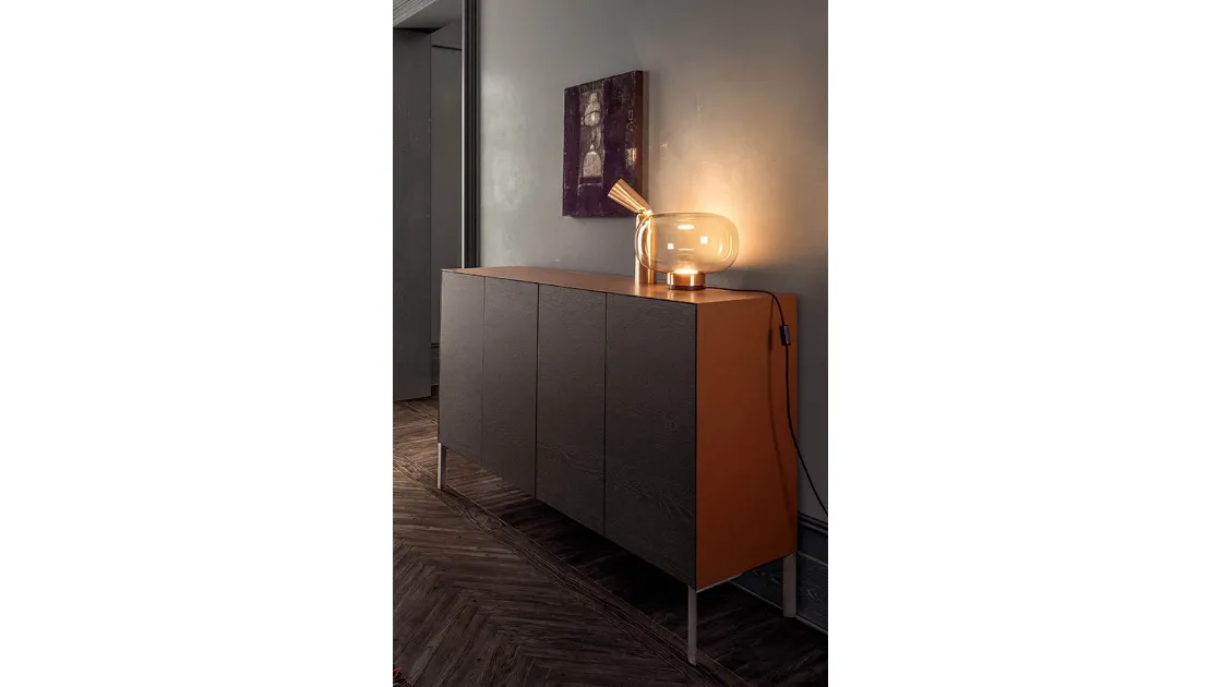 Madia Norma in finitura Borgogna di Pianca