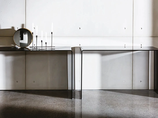 Mobile ingresso Hall Bridge in vetro curvato di Sovet