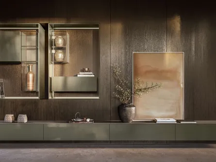 Parete Attrezzata Sistema LT40 Ortica di Lema