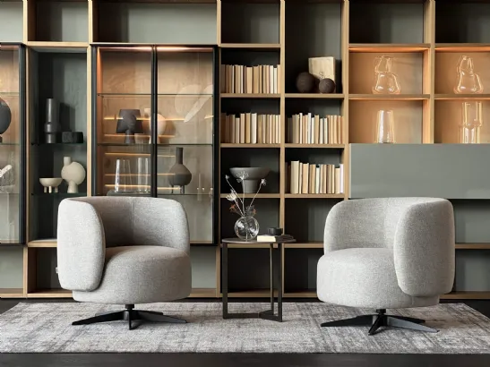 Poltroncina in tessuto Miki di Lema