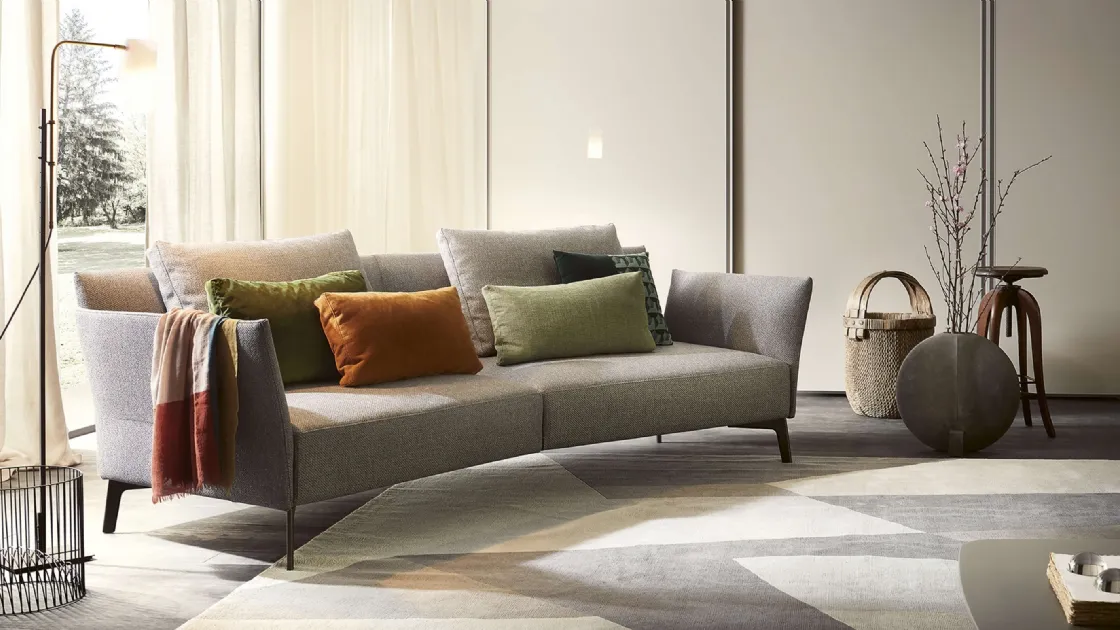 Divano lineare Jermin di Lema