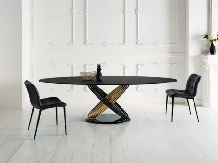 Tavolo Fusion in Cristallo di Bontempi