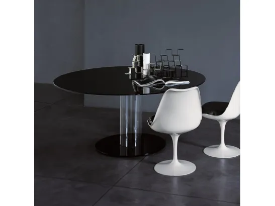 Tavolo rotondo Hub di Glas Italia