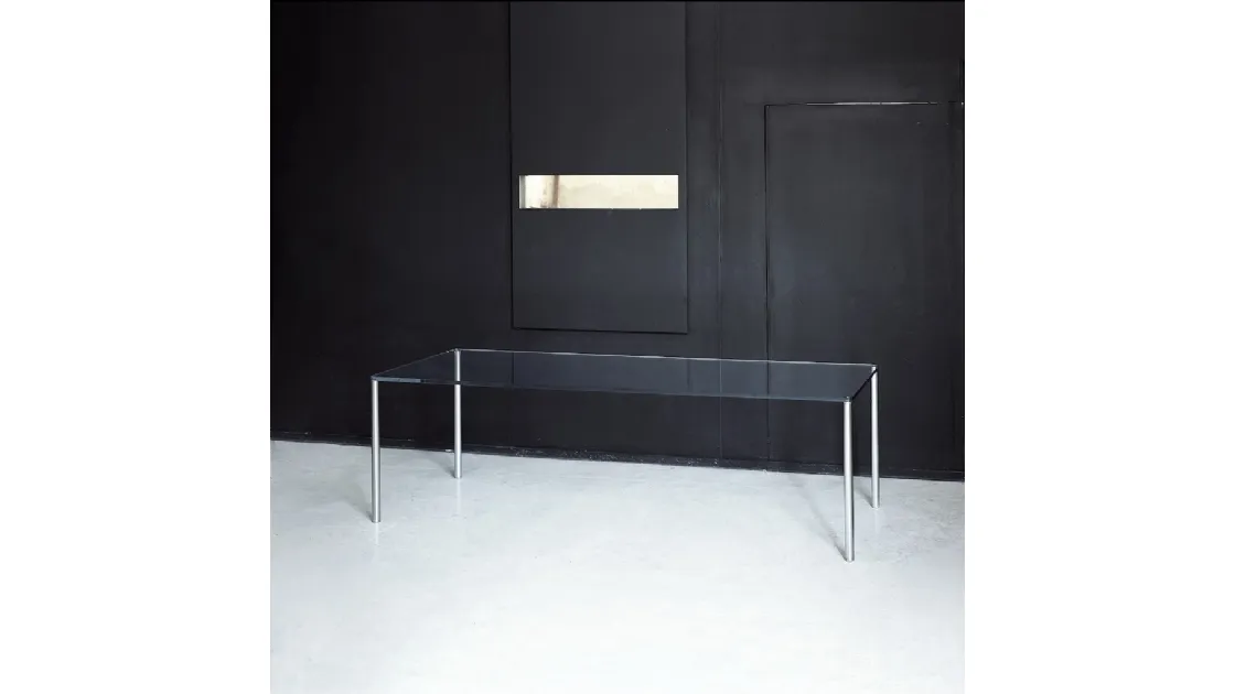 Tavolo Metal Rettangolare di Glas Italia
