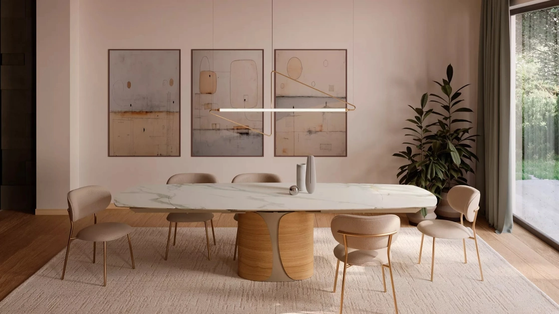 Tavolo Talos in SuperMarmo di Bontempi