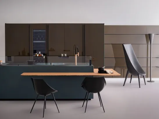 Cucina Design Artematica Soft Outline Vetro di Valcucine