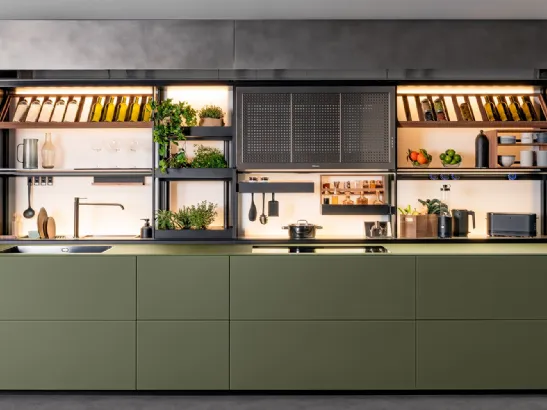 Cucina Design Artematica Vitrum con New Logica di Valcucine