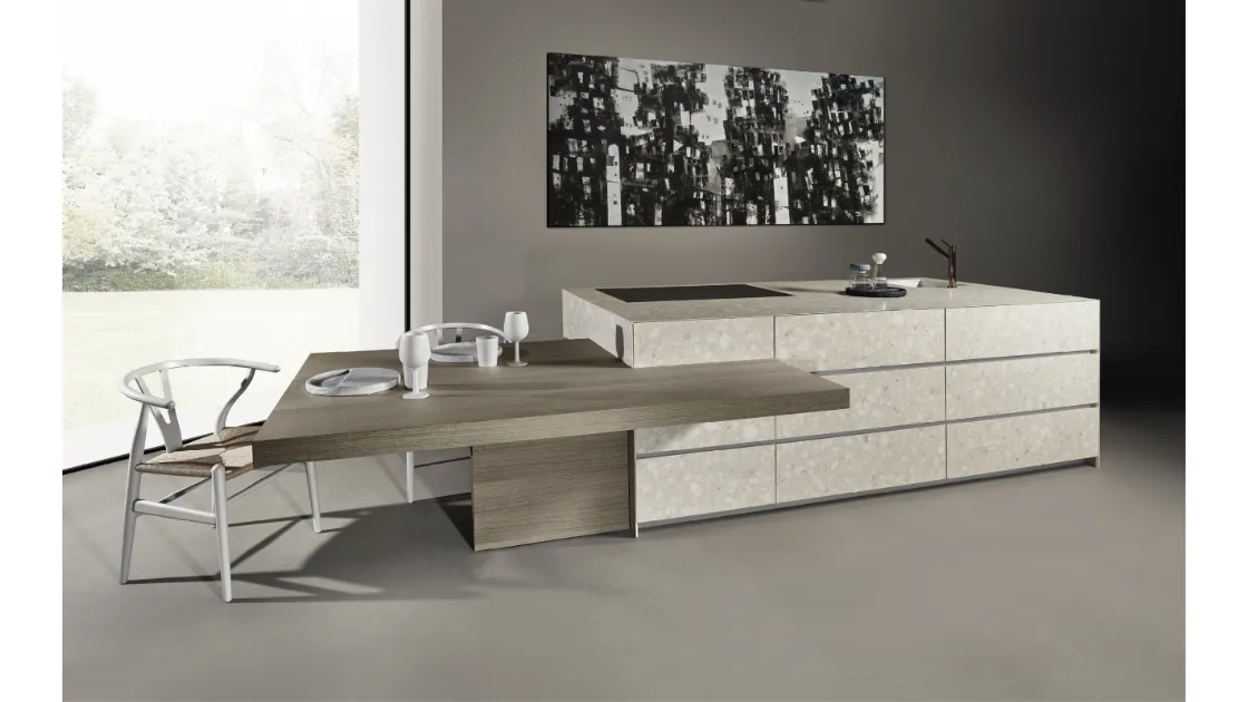 Cucina Design con isola Giza di Maistri