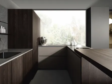 Cucina Design con penisola Viva 03 di Maistri