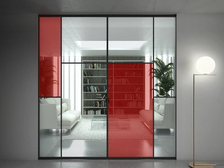 Porta per interni Sherazade Double Pocket Patchwork di Glas Italia