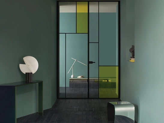 Porta per interni Sherazade Double Swing Plain Patchwork di Glas Italia