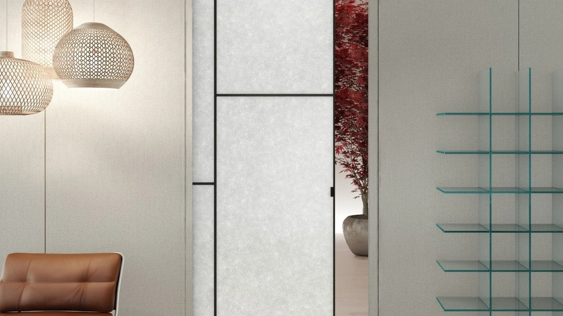 Porta per interni Sherazade Pocket Patchwork di Glas Italia